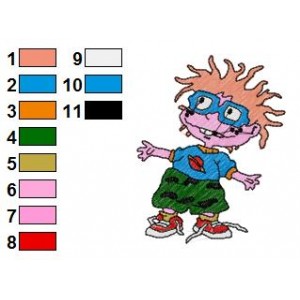 Rugrats Chuckie Finster 01 Embroidery Design